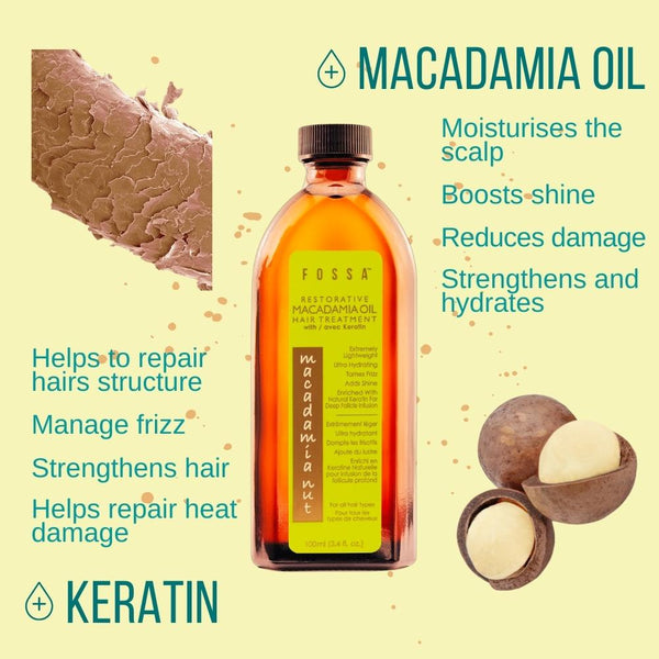 Restorative Macadamia Nut Oil Hair Treatment with Keratin - 100ml